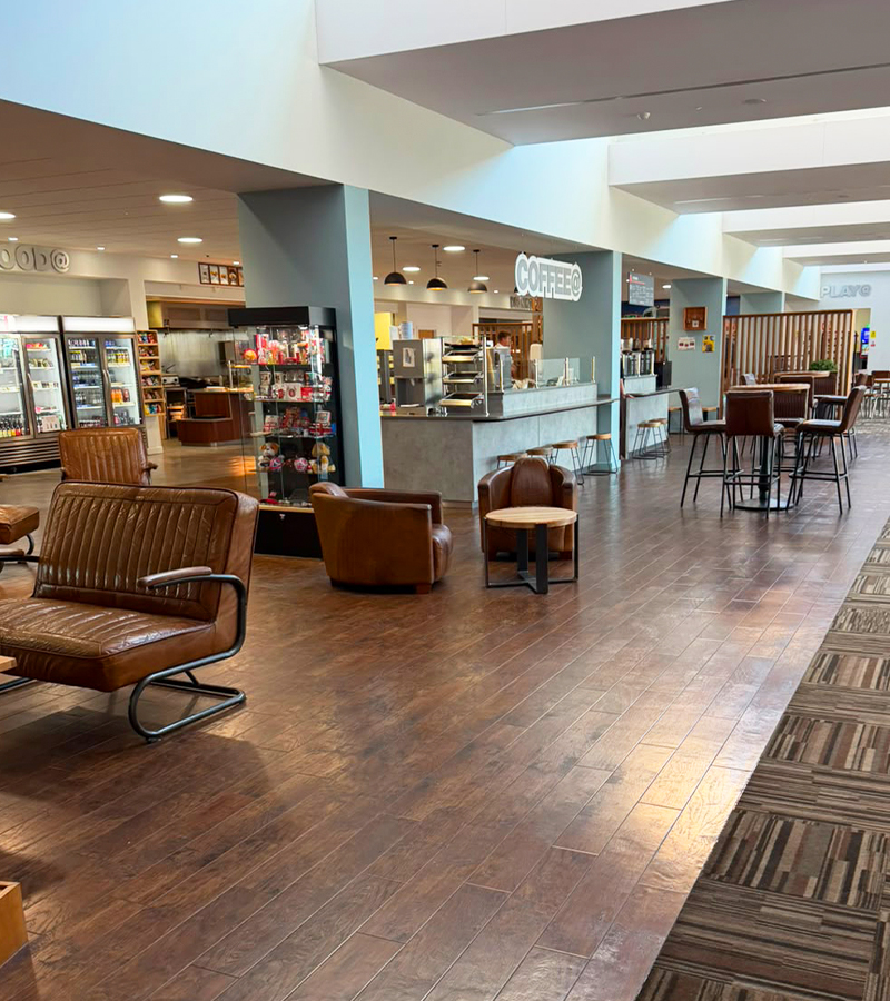 Relaxation area at Ashford International Truck Stop
