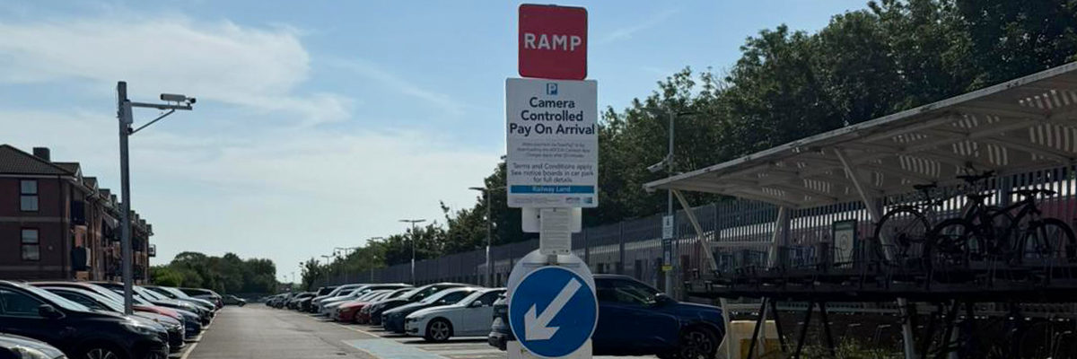 Clear and visible signage in car park advising motorists of ANPR